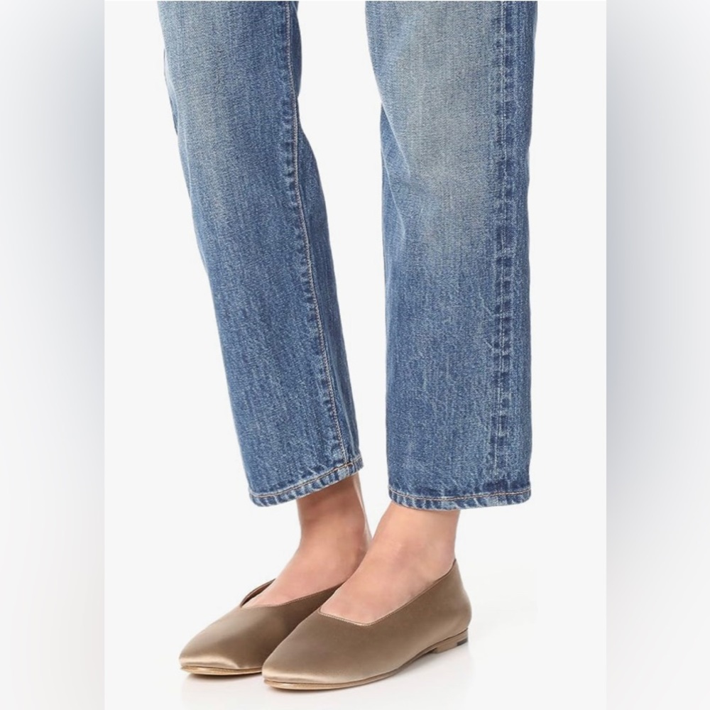 🤎NWT Authentic VINCE Satin Leather Sole Ballet Flats